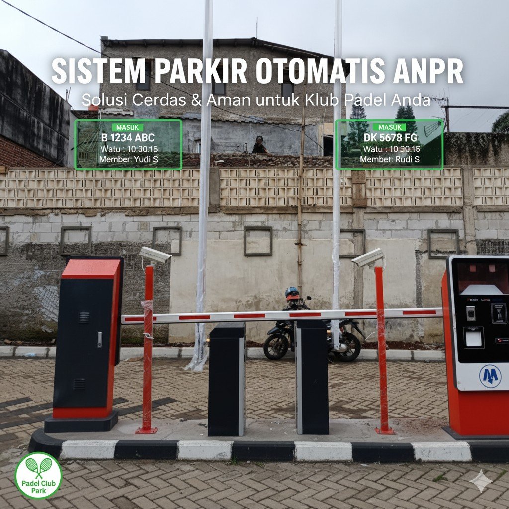 Palang Parkir Otomatis ANPR untuk Lapangan Padel Club - Image 2