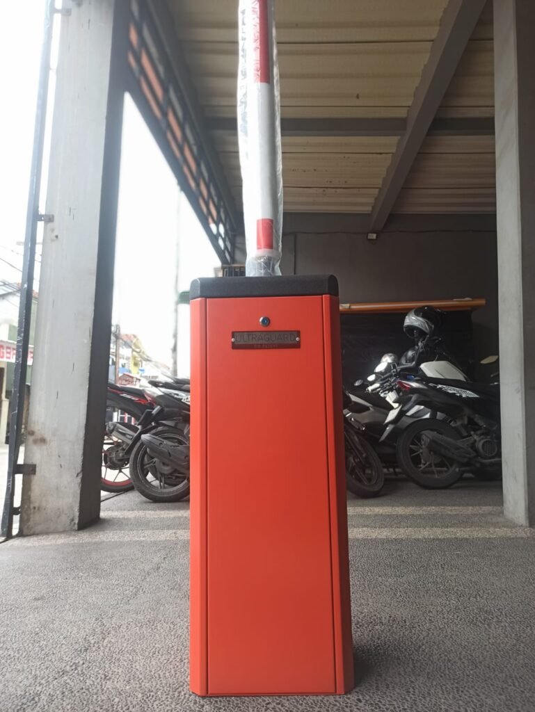 Palang parkir otomatis kecepatan tinggi 0.3 detik dan standar 0.8–1 detik – sistem barrier gate MSM Parking Group, cocok untuk area komersial, gedung, dan perumahan
